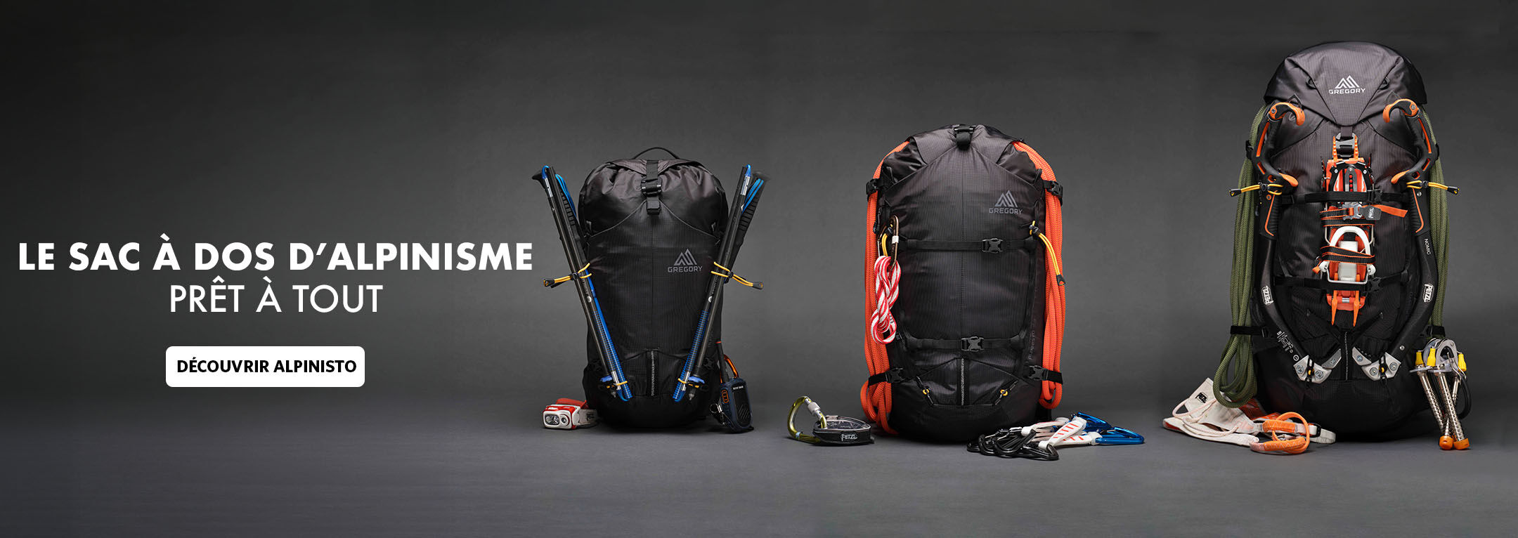 Le sac &agrave; dos d&rsquo;alpinisme pr&ecirc;t &agrave; tout